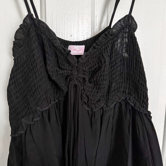 NWOT Pink Lily Smocked Tank Top - Picture 3 of 6